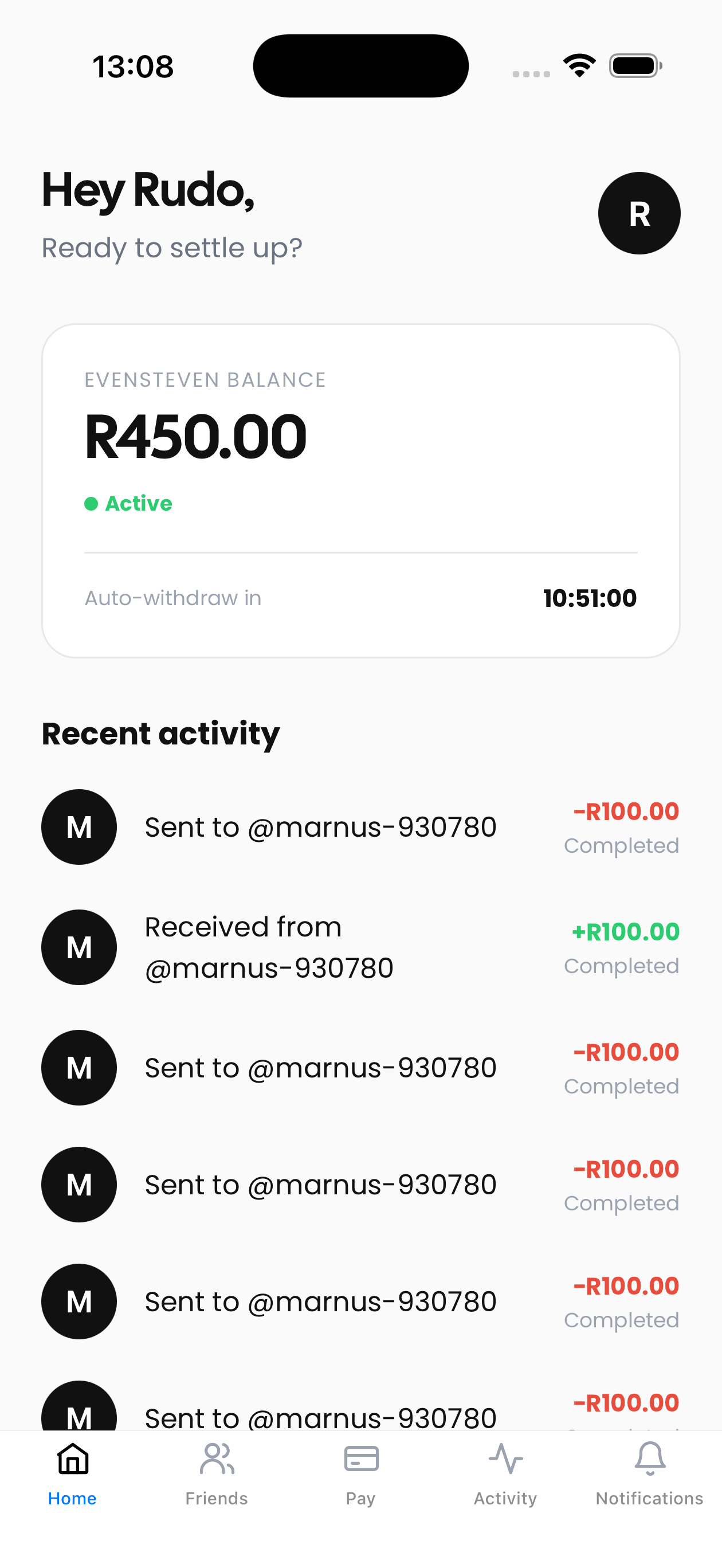 EvenSteven Dashboard