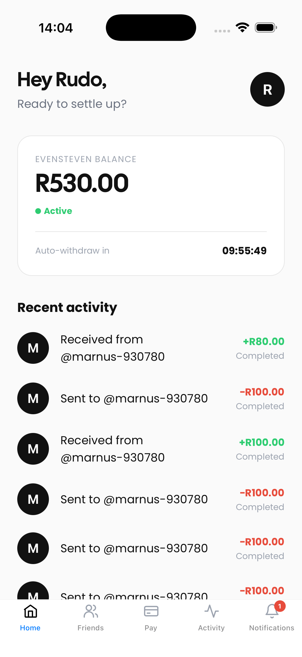 Transaction History